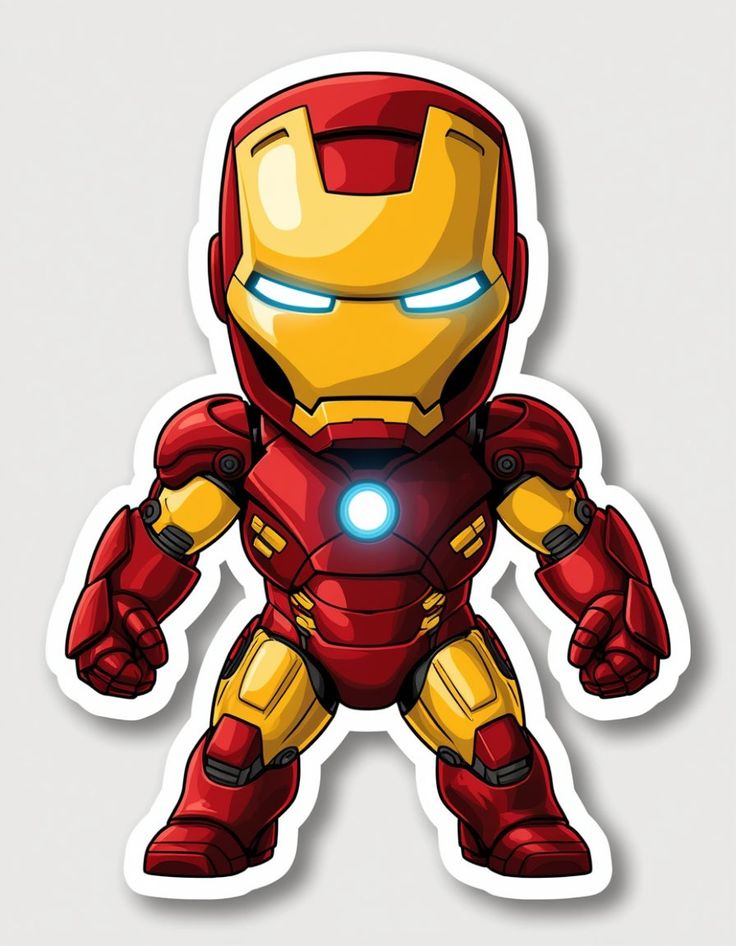 Premium Glossy Cute Avengers Super Hero Fridge Magnets