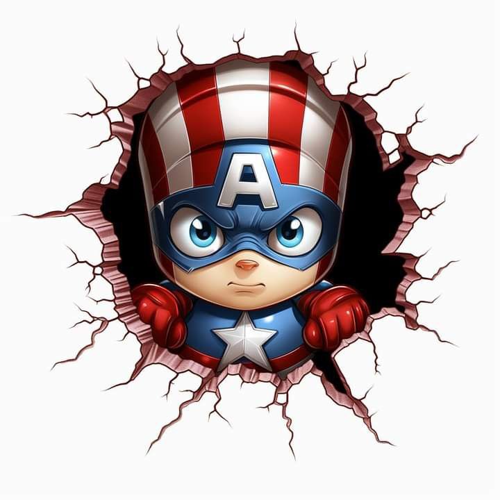 Premium Glossy Cute Avengers Super Hero Fridge Magnets