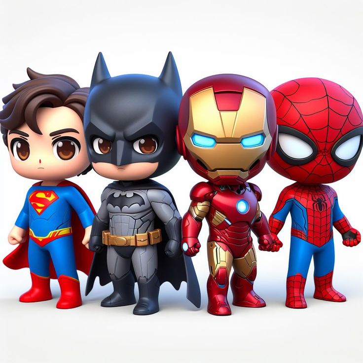 Premium Glossy Cute Avengers Super Hero Fridge Magnets