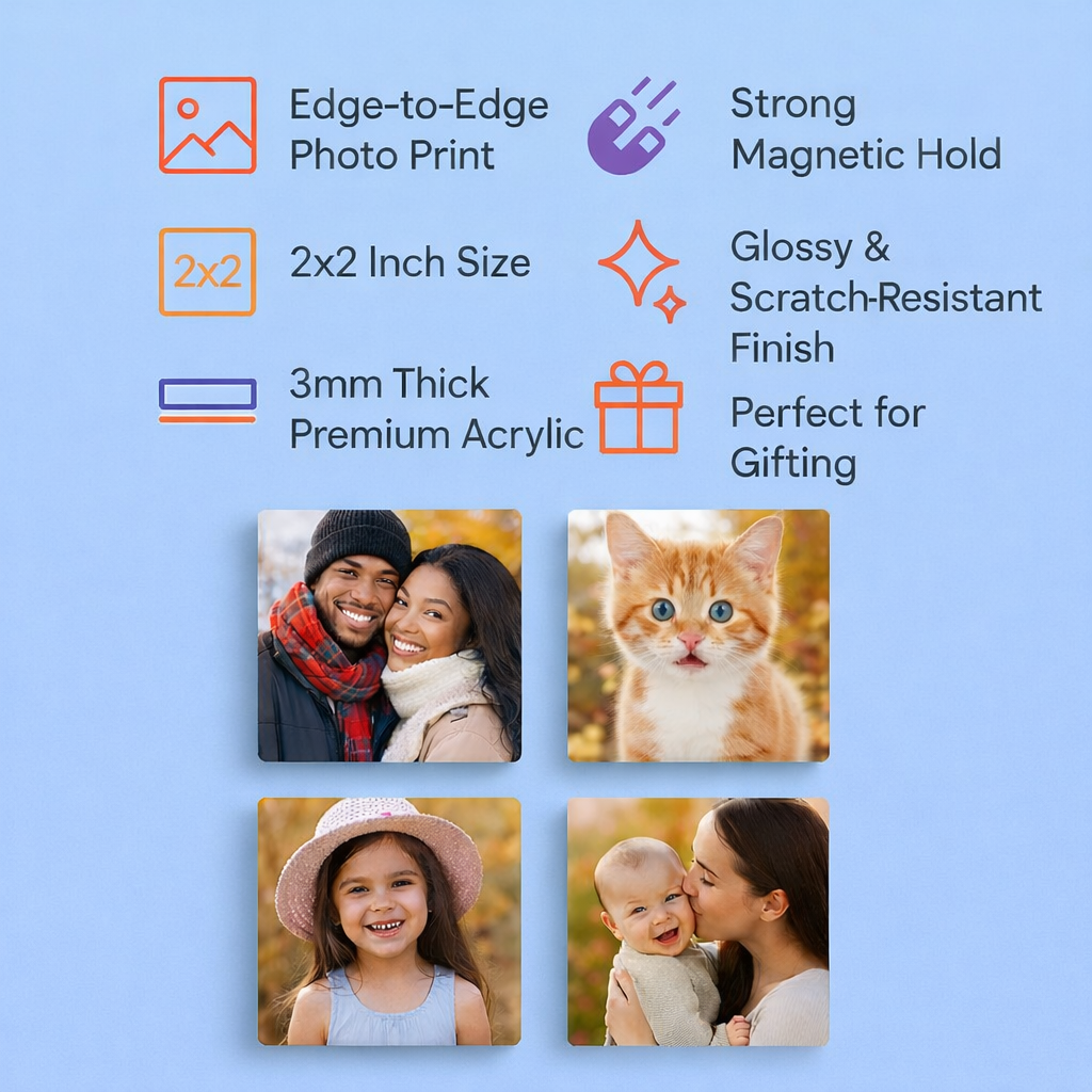 Premium Glossy Custom Fridge Magnets